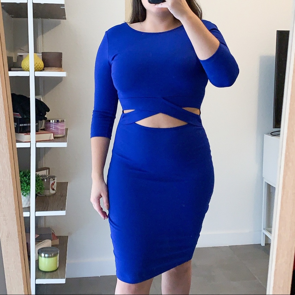 Royal blue dress